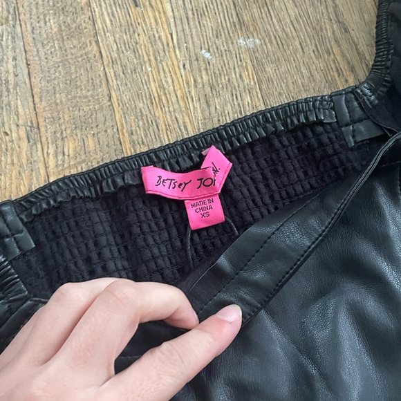 Betsy Johnson Leather Dress - Picture 4 of 5